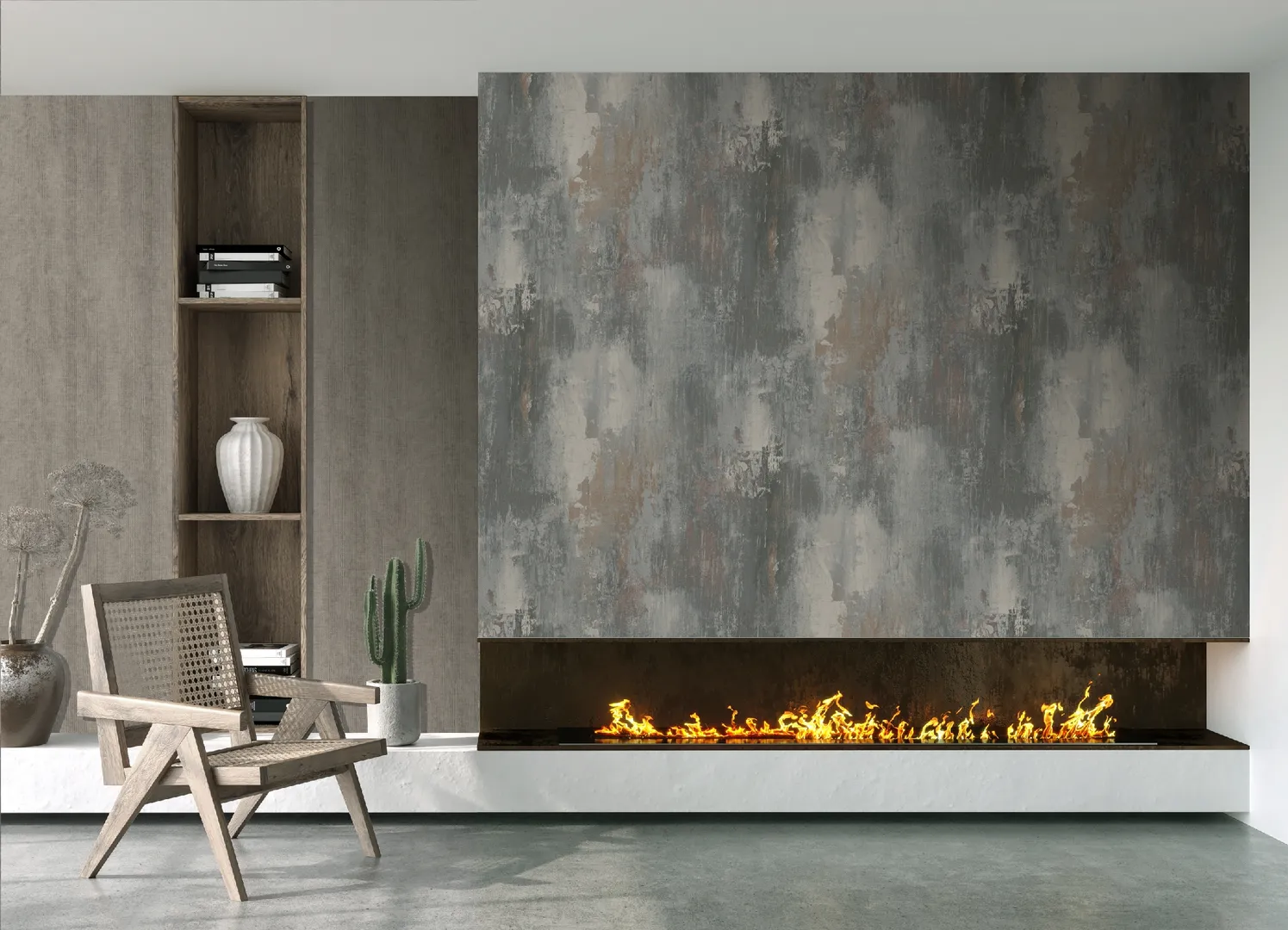 Feature Walls - Pannelli murali effetto pietra ripetibili. Dim. H2.80m x L2.12m