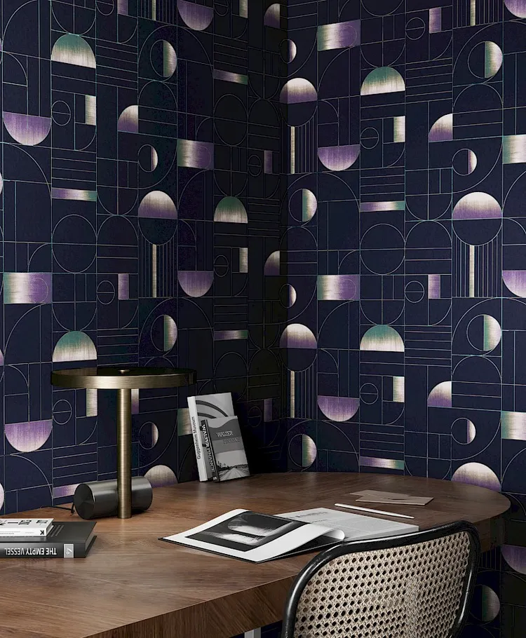 Prisma - Carta parato astratta in vari colori design artistico. Khroma Masureel