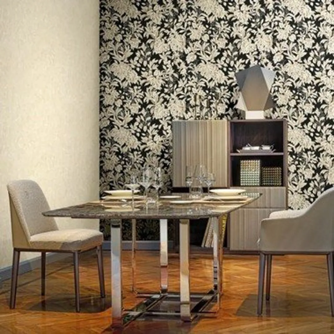 Trussardi 6 - Parato floreale vari colori con trama effetto raso in rilievo