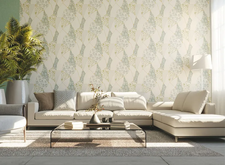 Kintsugi - Parato trama effetto tessuto vari colori in rilievo. Dimensione grande