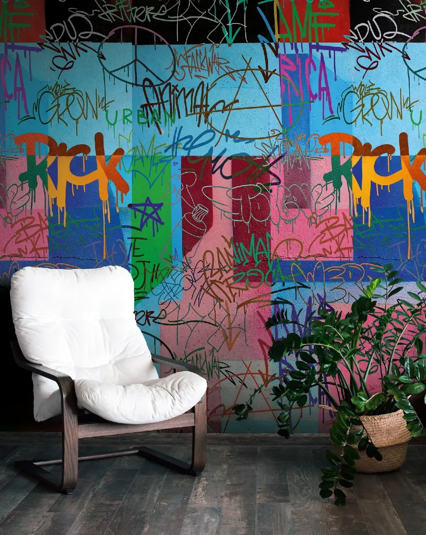 Unico - Parato murales ripetibile 3d. Dimensione L1.59m x H2.80m