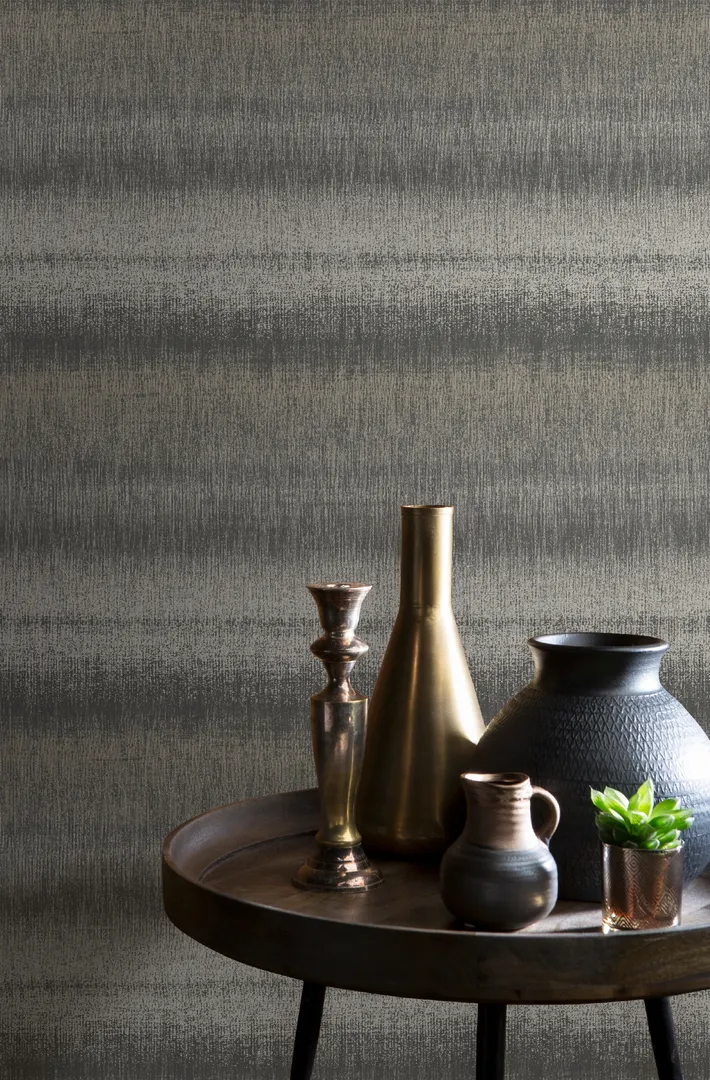 Allure - Parato striato sfumato in 2 colori. Marca Effeline in lieve rilievo