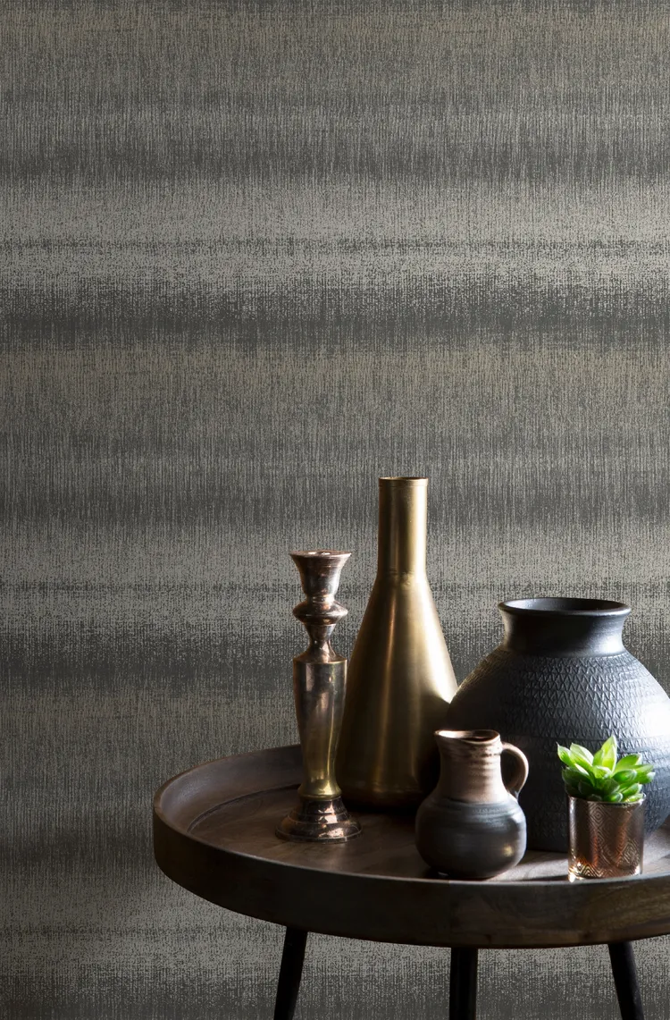 Allure - Parato striato sfumato in 2 colori. Marca Effeline in lieve rilievo