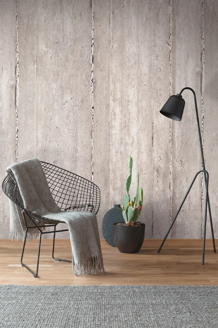 City Shapes - Parato unico stampa muro in cemento armato. Dim. L1.59m x H 2.80m