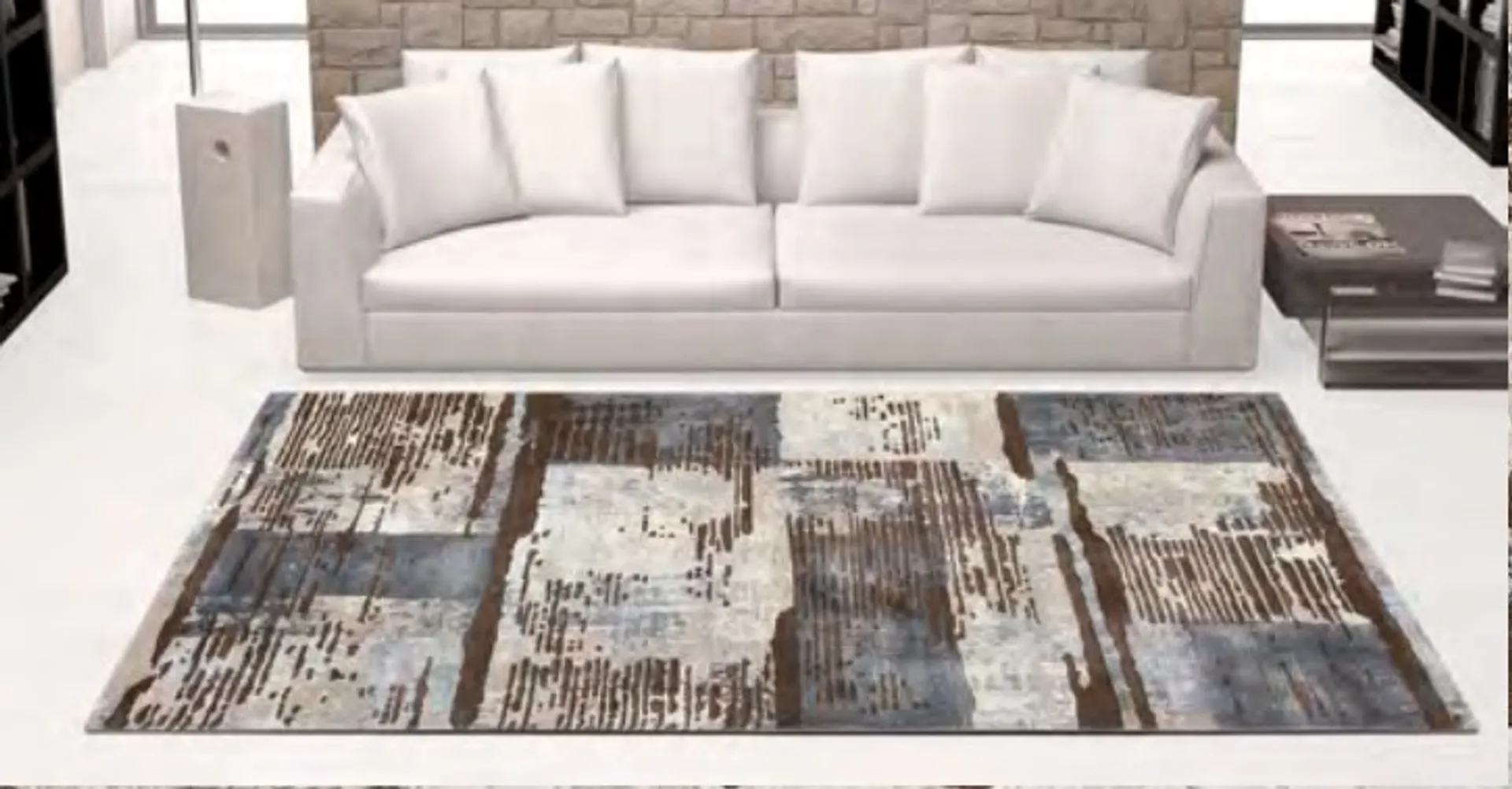 Tappeto Double collection disegno astratto 