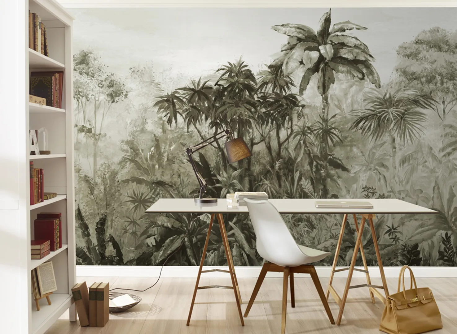 Floralia III - Carta da parato disegno tropicale in varie colorazioni 