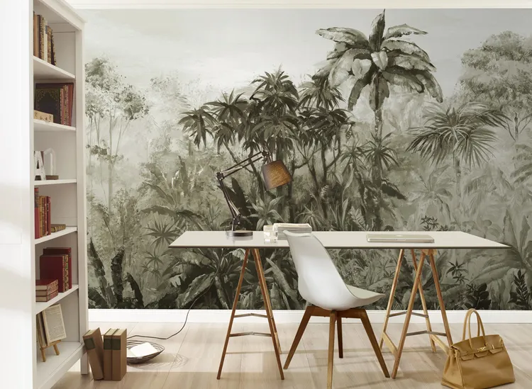 Floralia III - Carta da parato disegno tropicale in varie colorazioni
