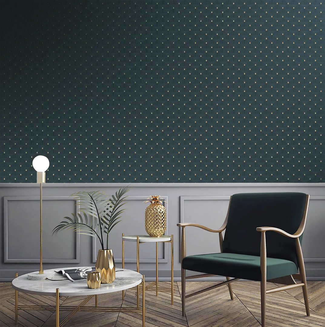 Pret-a-Porter - Carta da parato geometrica in varie colorazioni con riflessi di luce