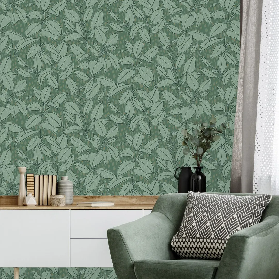 Sejours e Chambres - Parato foglie in due colorazioni marca Effeline