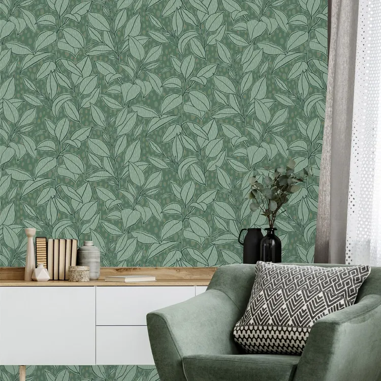 Sejours e Chambres - Parato foglie in due colorazioni marca Effeline