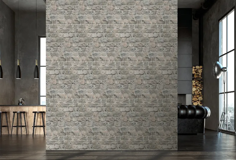 Feature Walls - Carta da parati mattoni stile industriale ripetibile. Dim. H2.80m x L1.06m