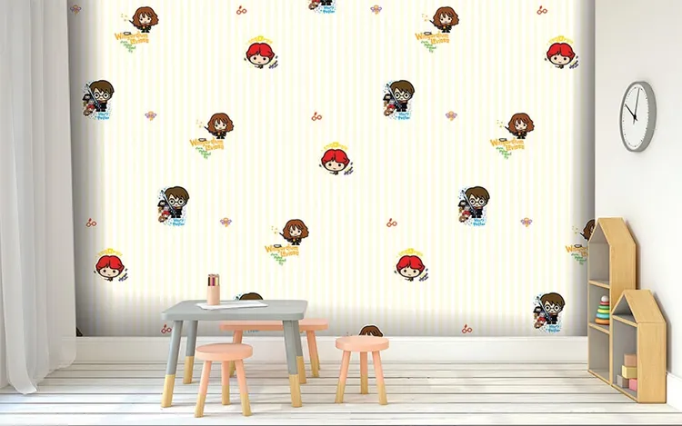 Ada Kids Murals - Parato cartoon Harry Potter per camera bambini. Varie dimensioni