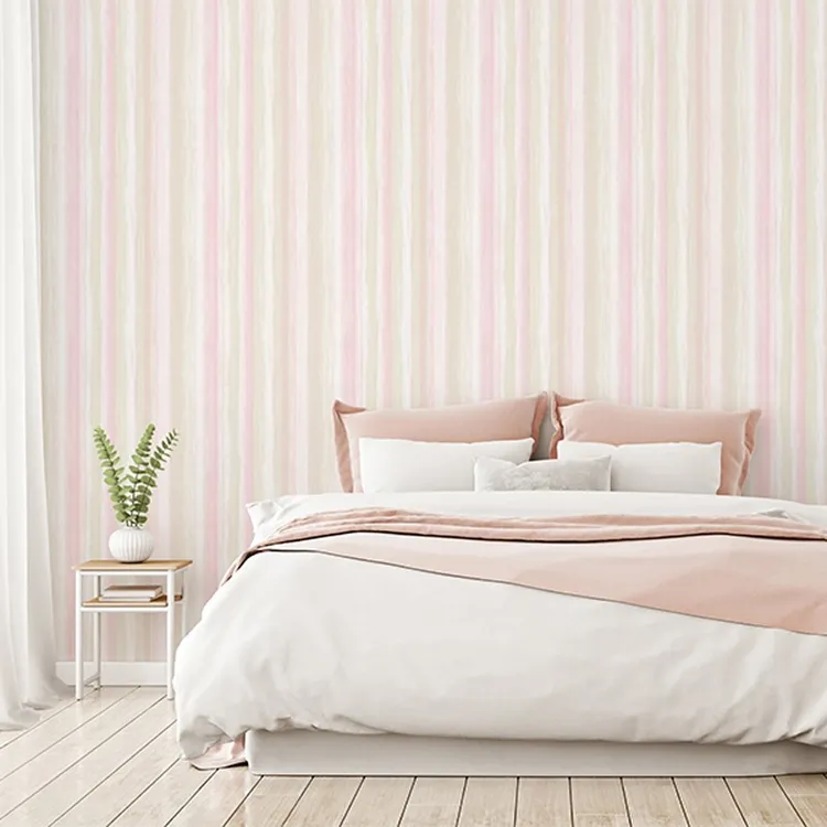 Victoria III - Parato con righe moderne sfumate per camere e camerette