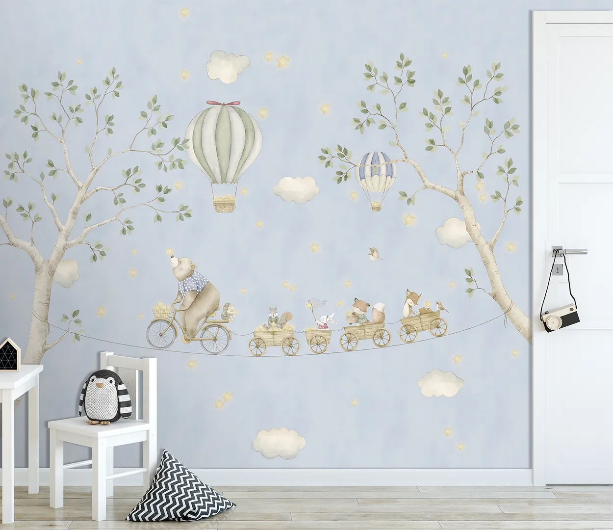 Cute Walls - Carta da parato per camere neonati, TNT dim. H2.80m x L2.65m
