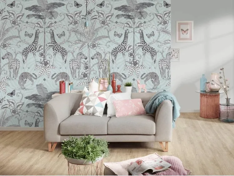Country Charme - Parati jungla tropicale ripetibile L1.59m x H 2.80m