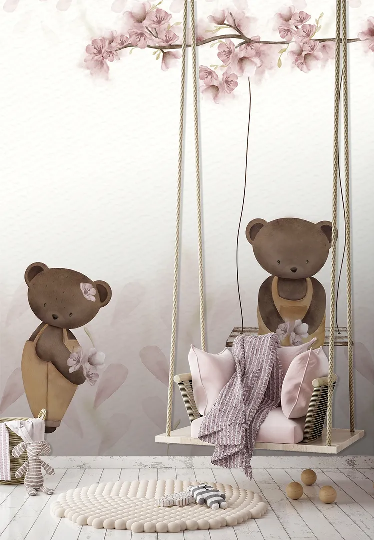 Cute Walls - Poster murali per neonati dim. H2.80m x L 2.12m in due colorazioni