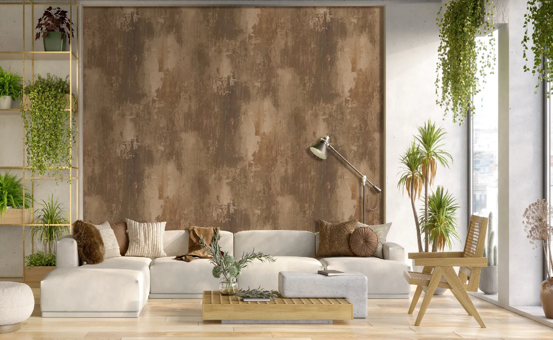 Feature Walls - Carta da parati effetto pietra ripetibile. Dim. H2.80m x L2.12m