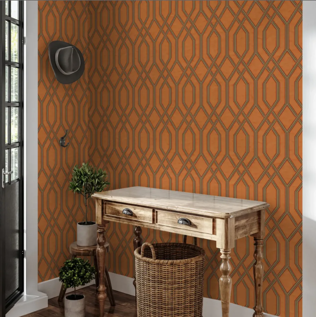 Vera - Parato geometrico effetto tessuto Ada Wall. Varie referenze di colore