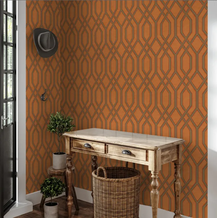 Vera - Parato geometrico effetto tessuto Ada Wall. Varie referenze di colore