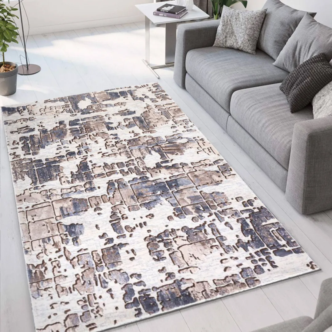 Tappeto Collezione Double Collection in lana pettinata disegno astratto