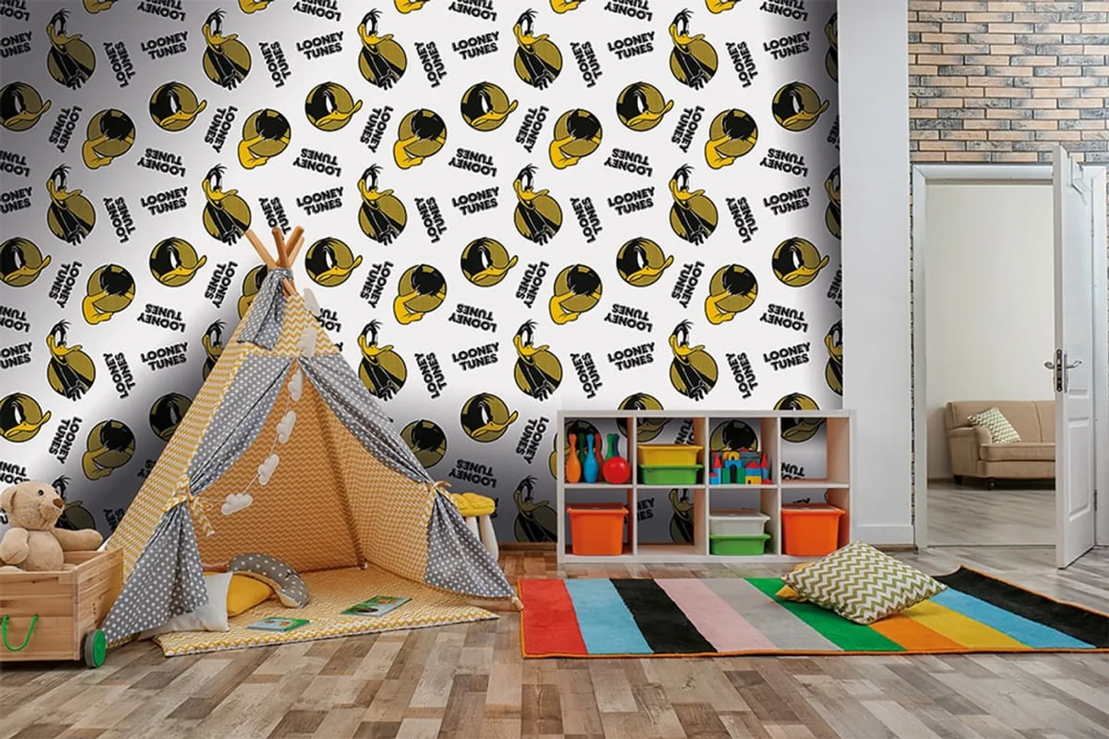 Ada Kids Murals - Carta da parato Looney Tunes con Daffy Duck. Varie dimensioni