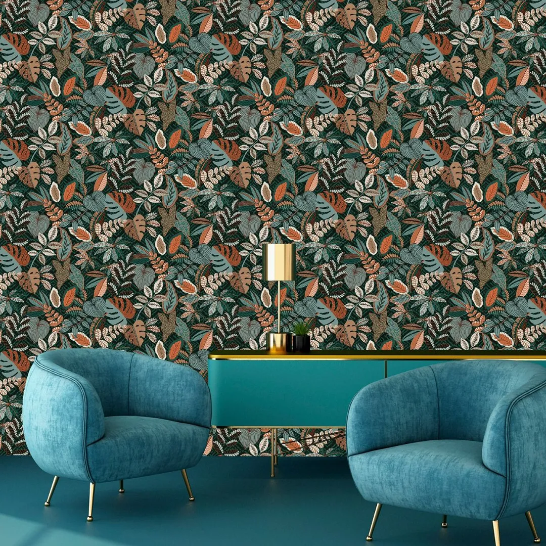 Sejours e Chambres - Parato floreale stilizzato in 2 colorazioni
