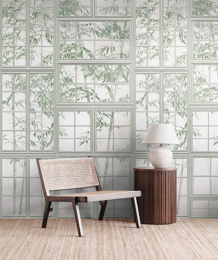 Unico - Parato tridimensionale floreale, dimensione L1.59m x H2.80m ripetibile