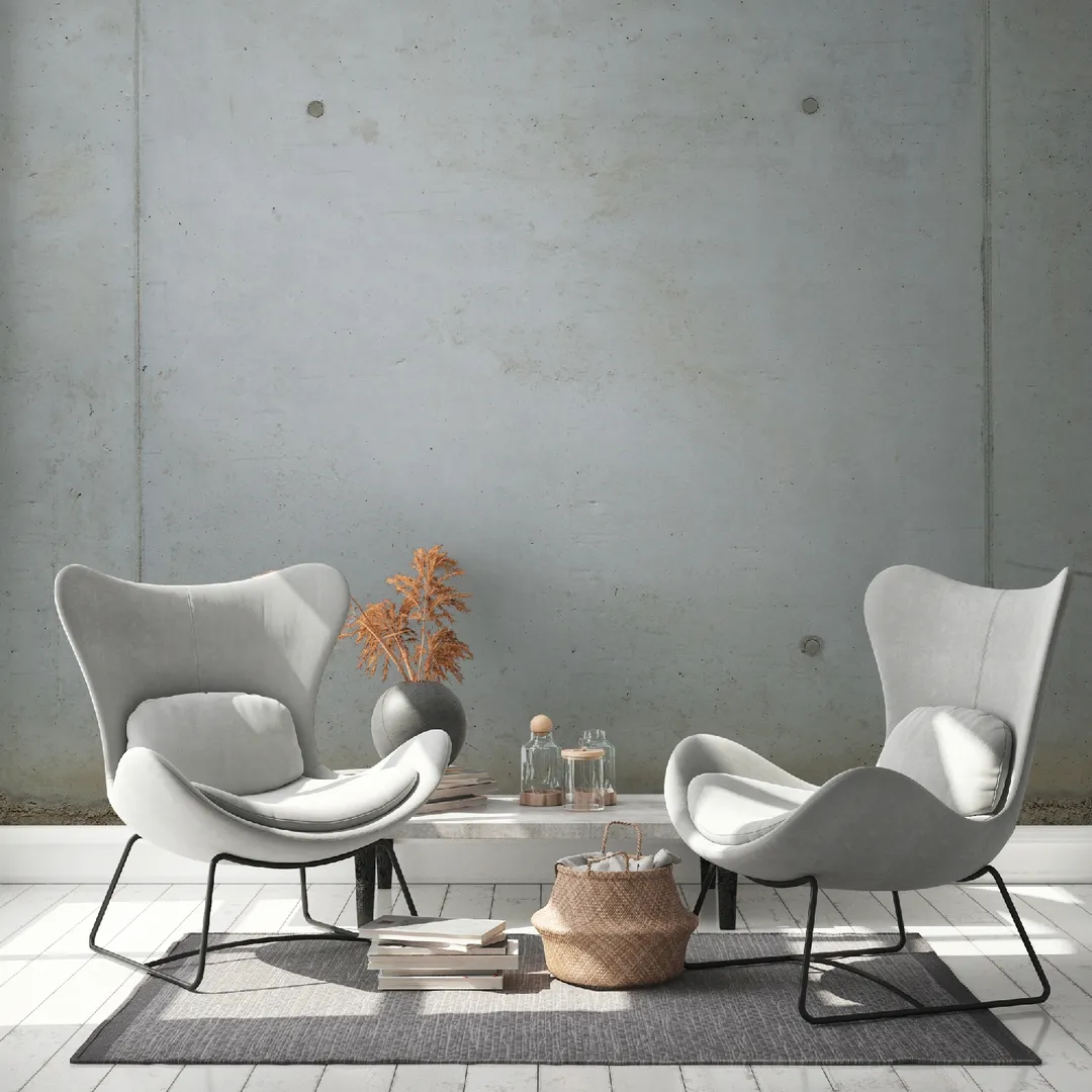 City Shapes - Parato stampa lastra in cemento dimens. L 3.71m x H 2.80m