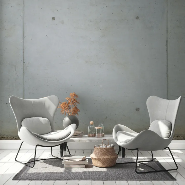 City Shapes - Parato stampa lastra in cemento dimens. L 3.71m x H 2.80m