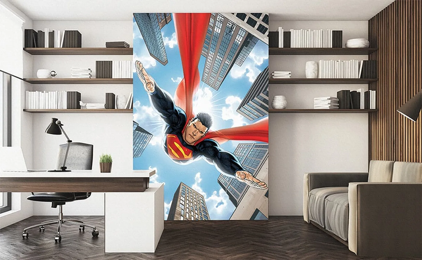 Ada Kids Murals - Parati per ragazzi stampa Superman della Marvel. Varie dimensioni