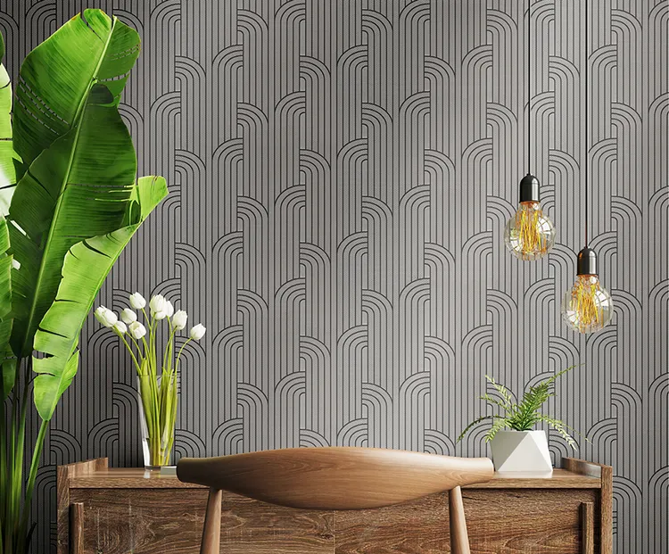 Vision - Parato geometrico in rilievo vari colori effetto tessuto lavabile