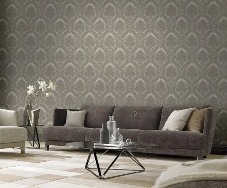 Trussardi 6 - Parato damascato effetto pelle materica in rilievo