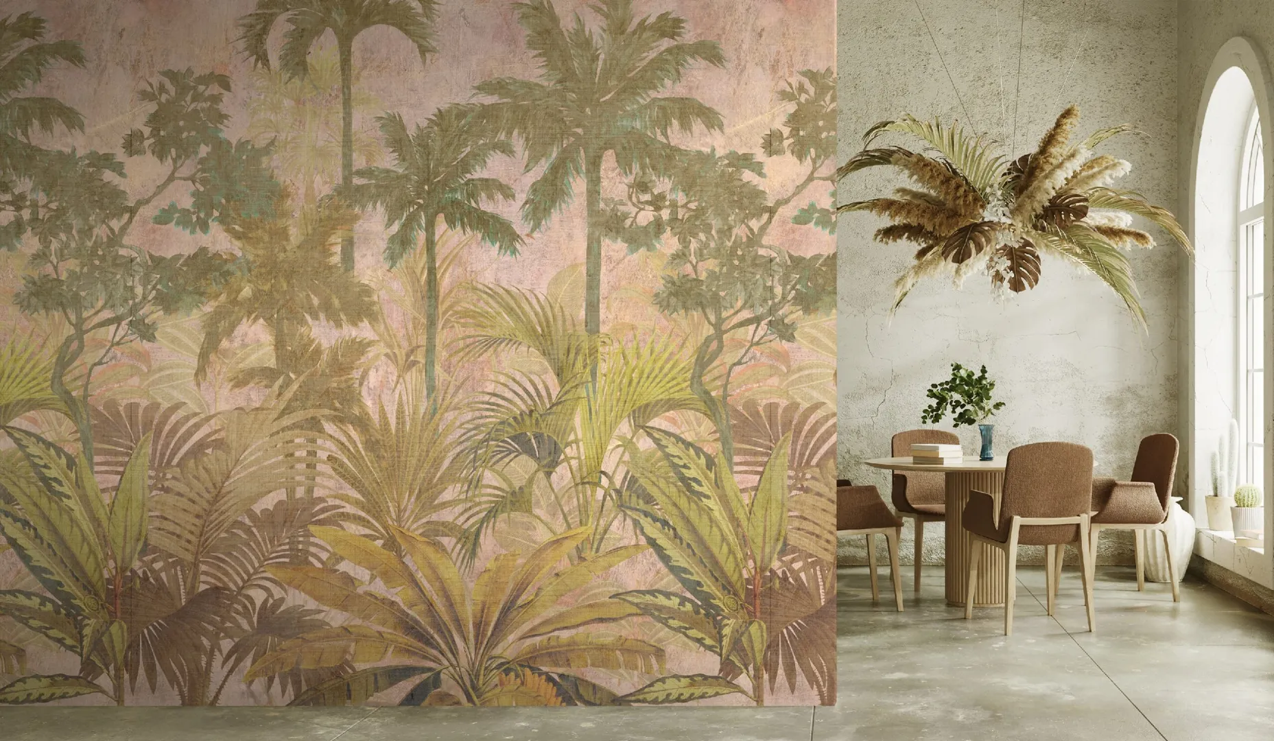 Feature Walls - Parati tropicali vintage ripetibili. Dim. H2.80m x L2.12m