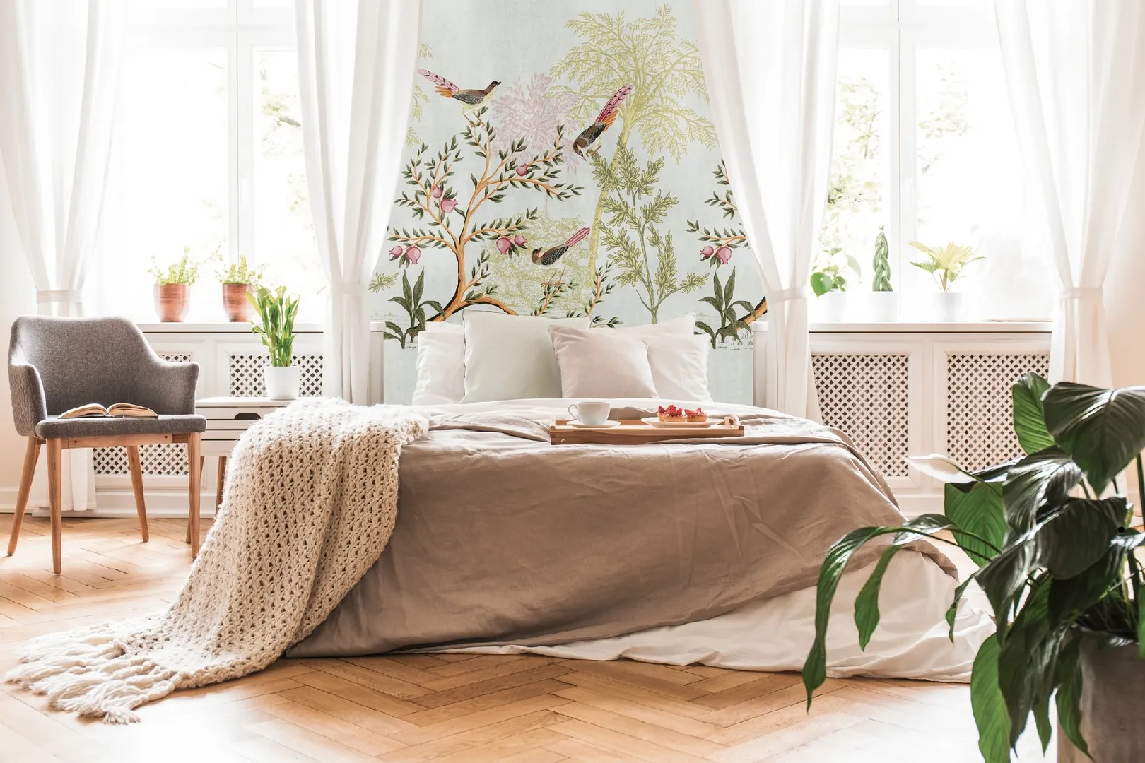 Unico - Parato tridimensionale floreale dimensioni L1.59m x H2.80m ripetibile