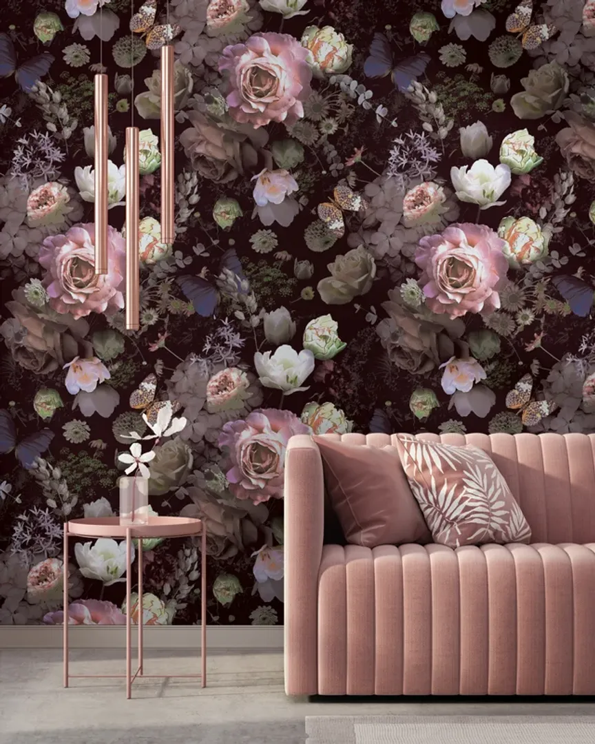 Voyager - Pannello in carta da parati floreale dim. H2.70m x 1.59m