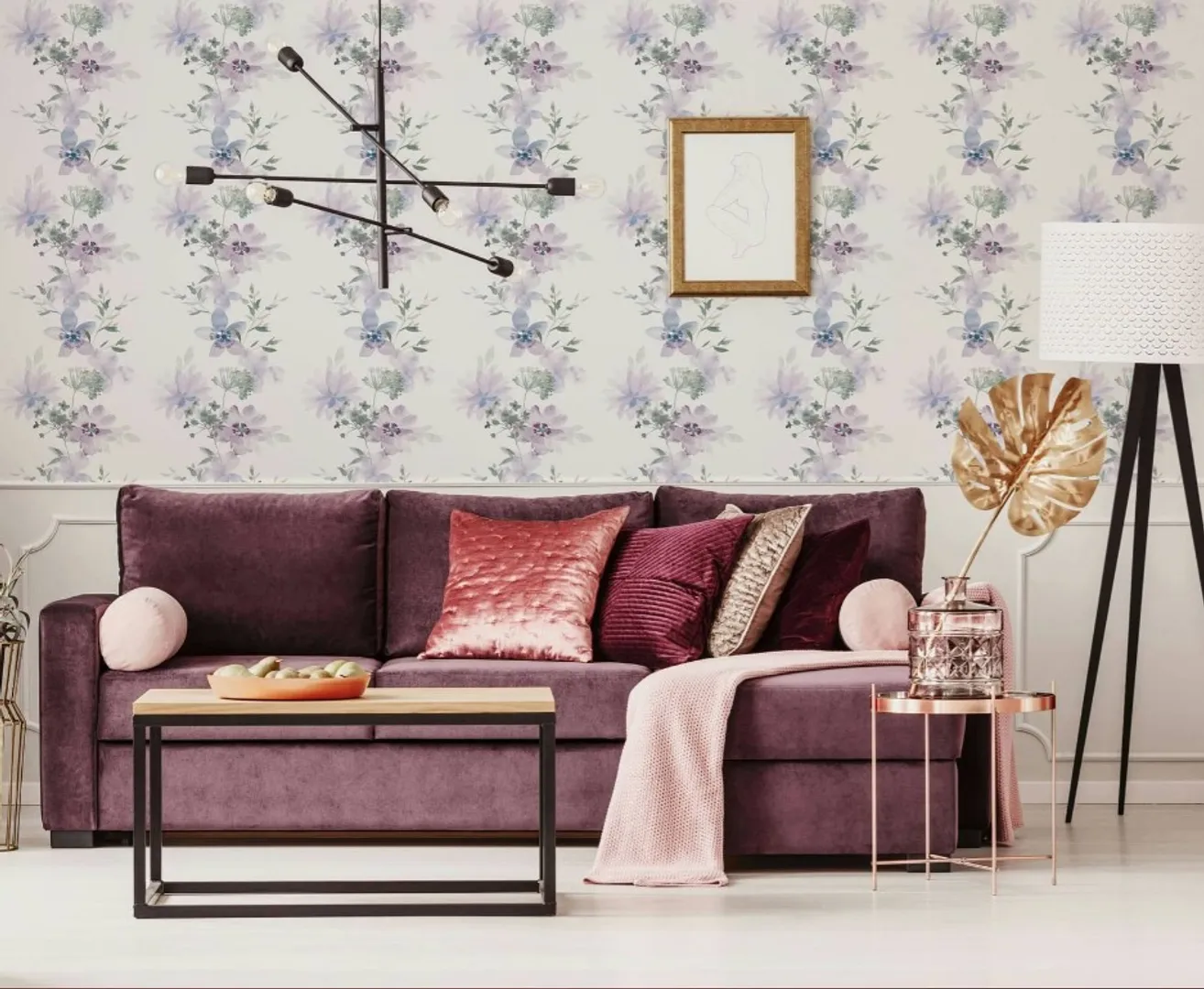 Outlet Miami - Parato floreale luminoso e vivace. Pz 24