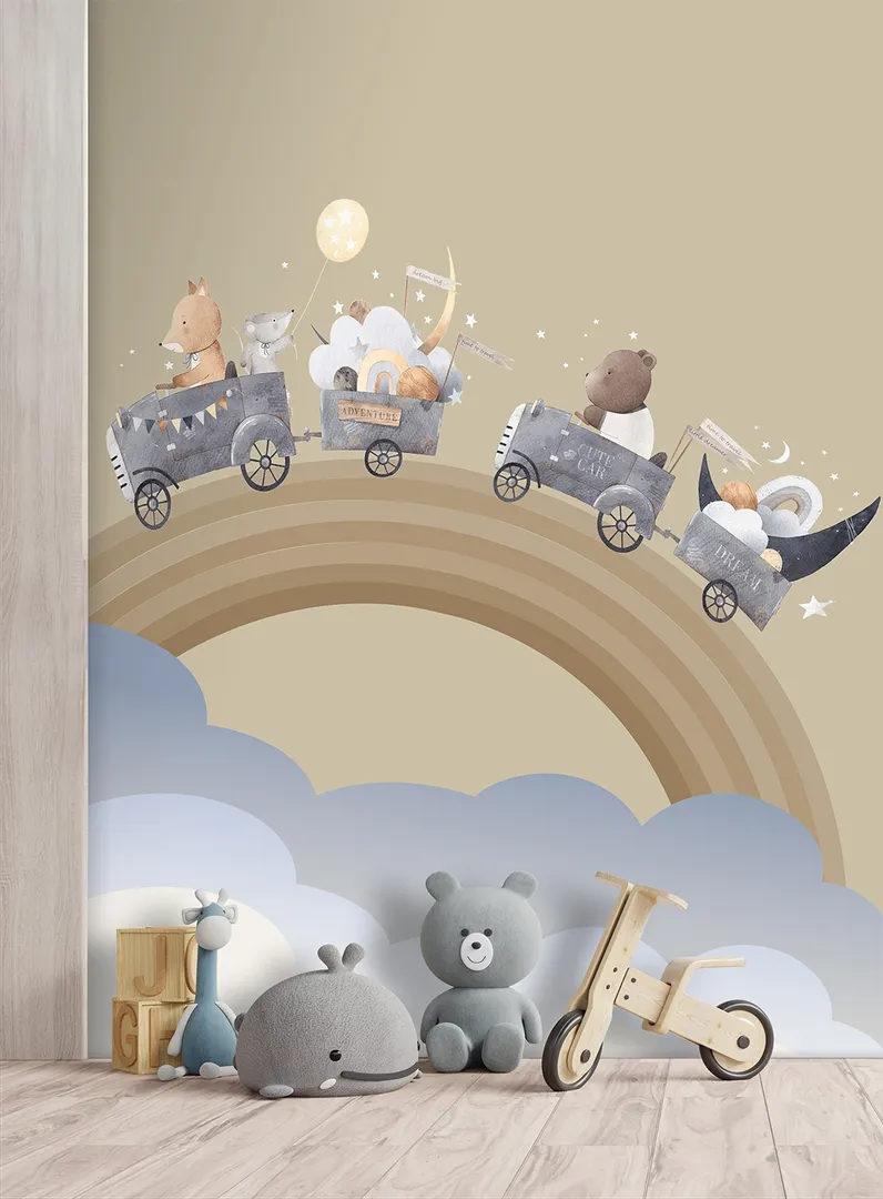 Cute Walls - Poster parati neonati due colori, dimensione H2.80m x L2.12m