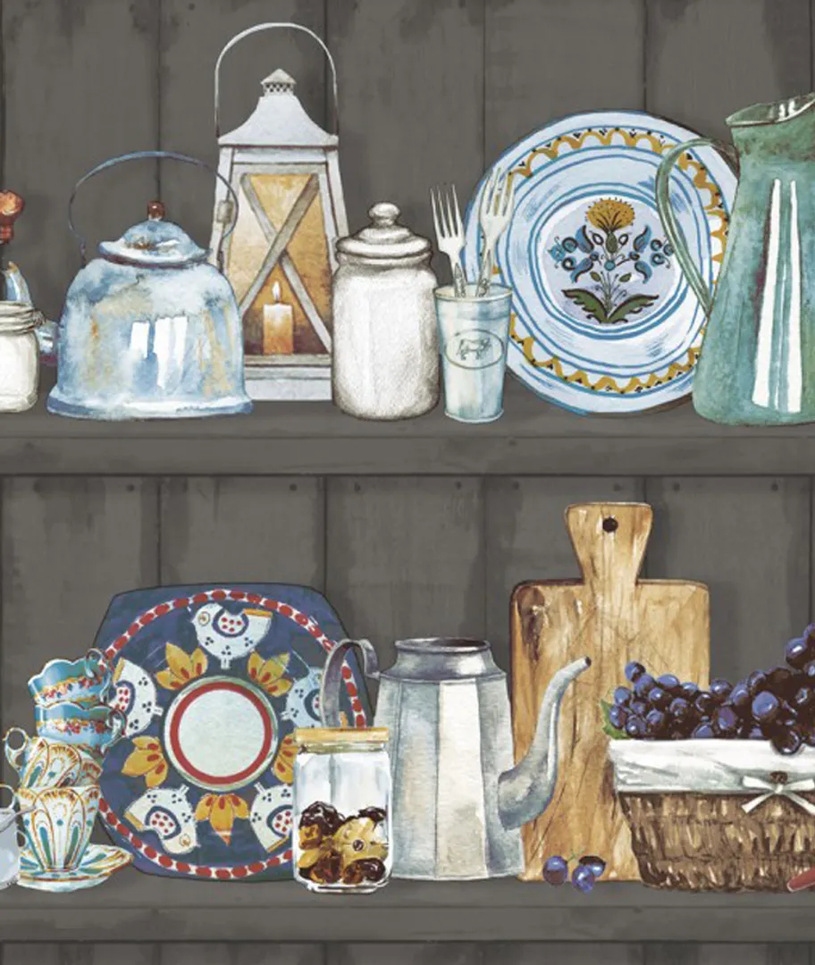 Outlet Fiori Country - Parato shabby in stock Cristiana Masi. Pz 1