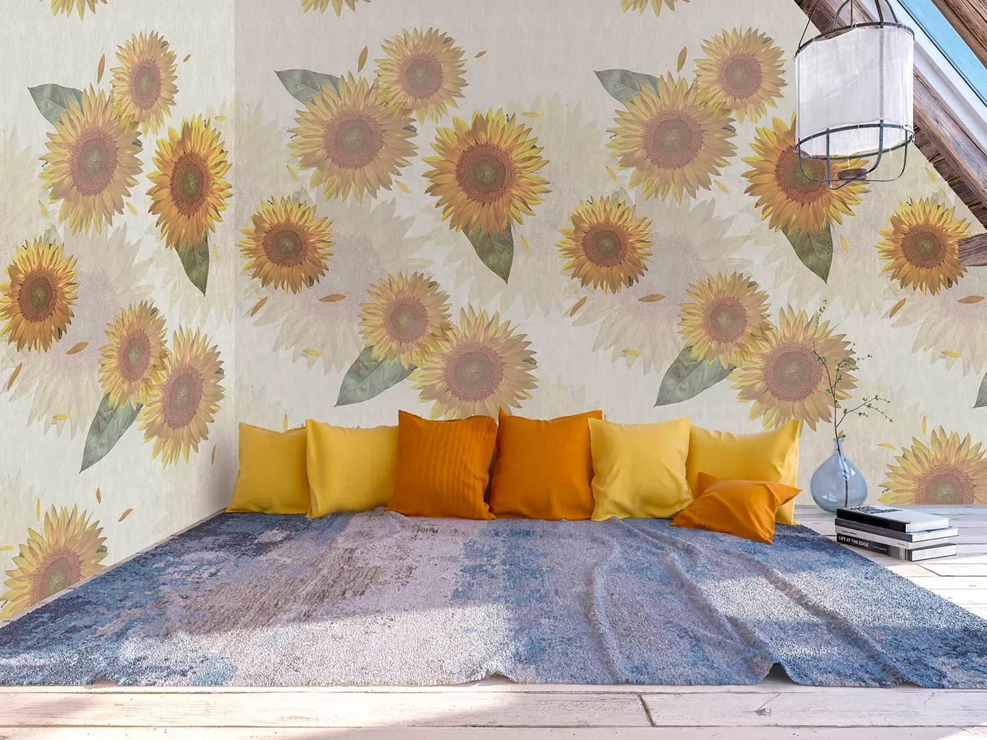 Wonderwall vol1 -  Pannello in carta da parato floreale, dimensioni L188cm x H300cm ripetibile. Vari colori
