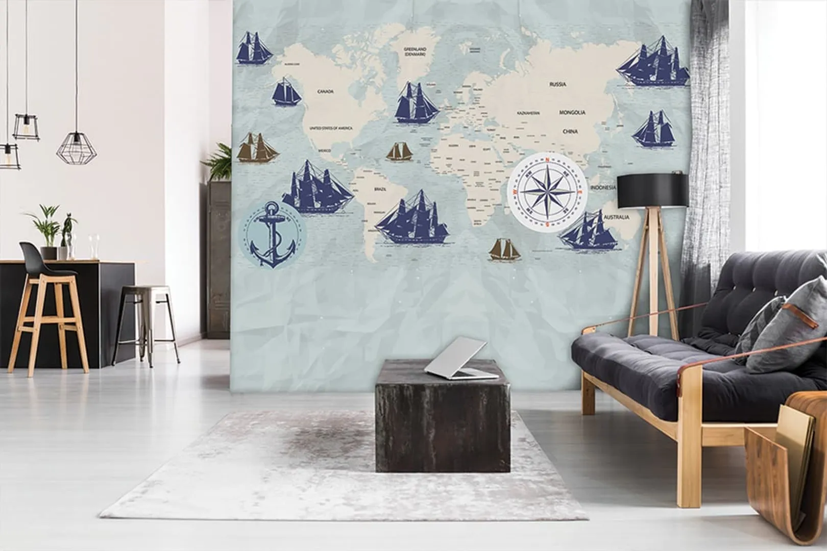 Ada Kids Murals - Poster per camerette con mappa navigazione in varie dimensioni
