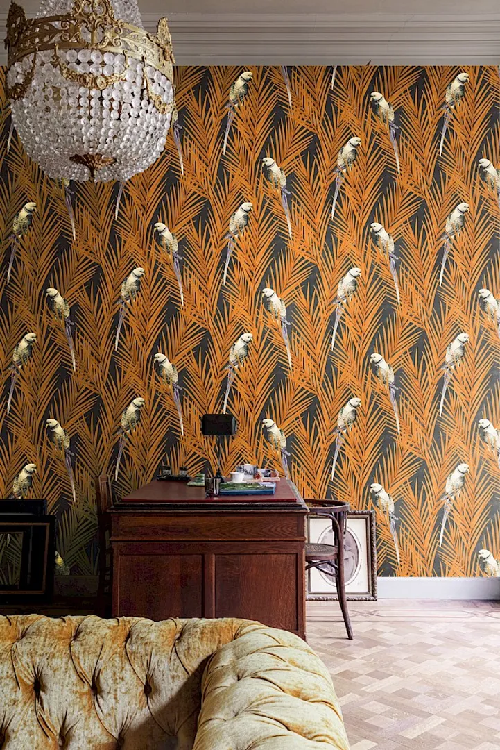 Cabinet - Carta da parato tropicale in varie colorazioni. Khroma Masureel