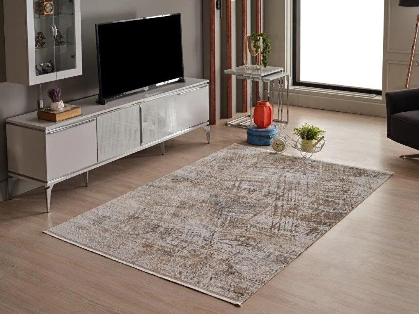 Venita - Tappezzeria, tappeto da interno per ambienti moderni, 2 colori, 100% Poliestere