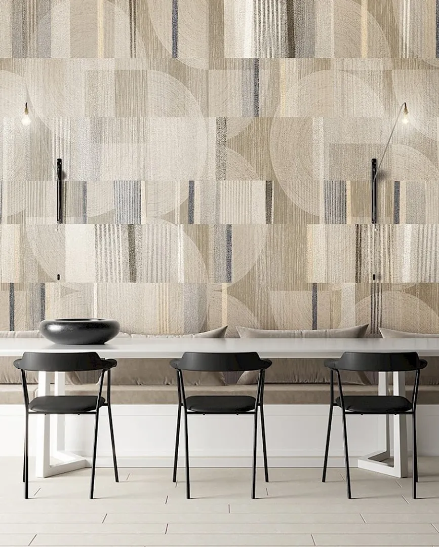 Spirit of Nature - Pannello geometrico in 3 colorazioni ripetibile. Prezzo vendita singola fascia H3m x L1.27m
