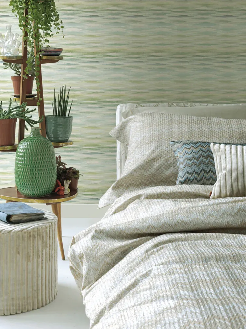Missoni 01 - Parato astratto in rilievo effetto tessuto varie colorazioni