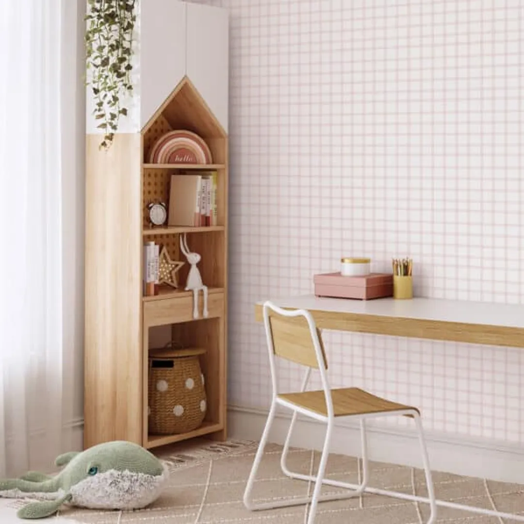 Enzo -  Carta da parato quadretti acquarellati varie colorazioni, camere bambini