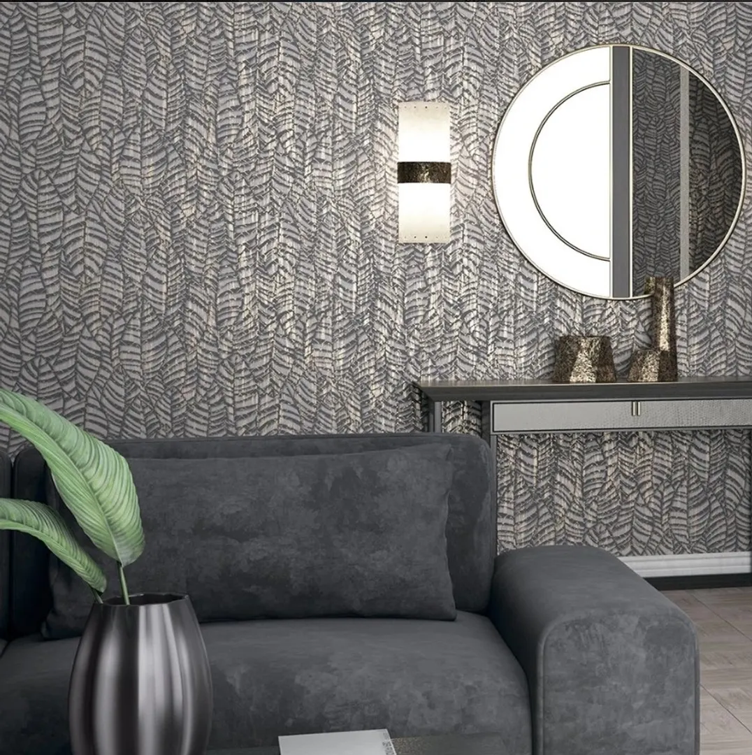 Sliding Doors - Carta da parato astratta con riflessi di luce. Varie referenze colore brillantinato