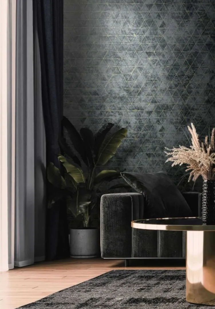 Miami - Carta parati geometrica in rilievo vari colori con riflessi di luce