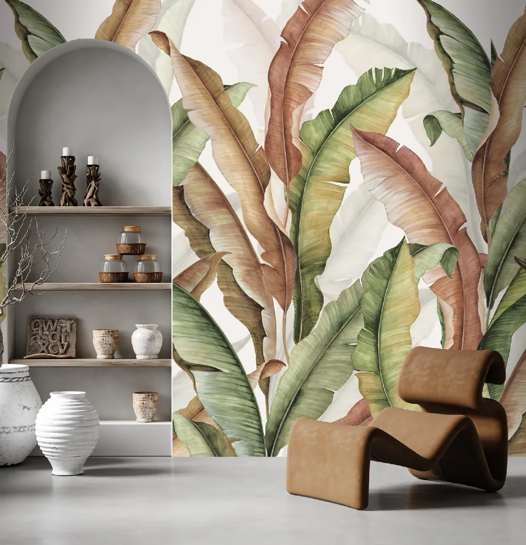 Feature Walls - Pannelli ripetibili in varie referenze colore dim. H2.80m x L2.12m. Stampa Tropicale