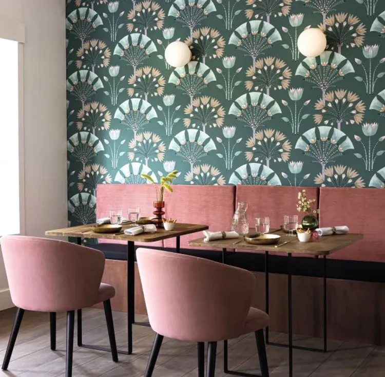 Elegance - Parato Caselio francese in varie colorazioni. Floreale vinilico