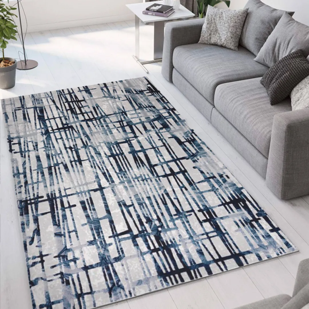 Tappeto Collezione Double Collection in lana pettinata disegno astratto